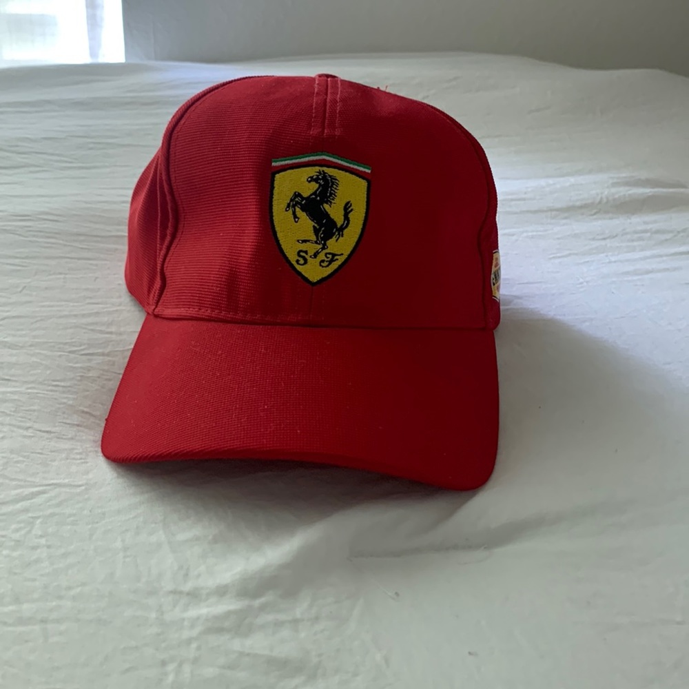 Ferrari red velcro hat